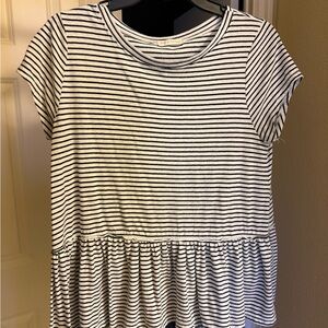Stevie Hender Monochrome Striped Top